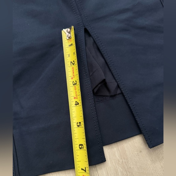 White House Black Market (WHBM) Dark Navy Blue Skirt Suit Silver Tone Hardware - Picture 11 of 11